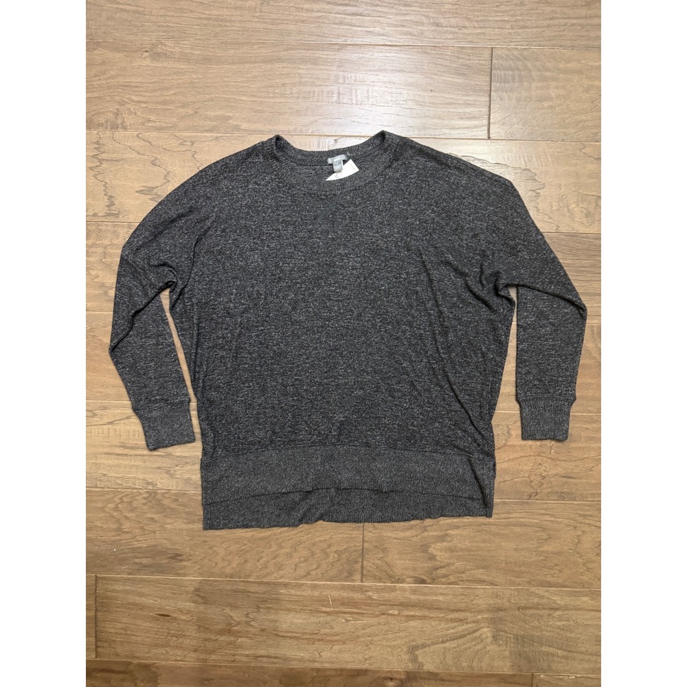 NWT Aerie Sweater Womens XS Gray Viscose Heathered Oversized Pullover High Low